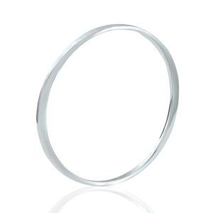 Klaebu SILVER Hammered Side BANGLE BRACELET b50056